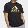 T-shirt Adidas koszulka złote logo krótki rękaw